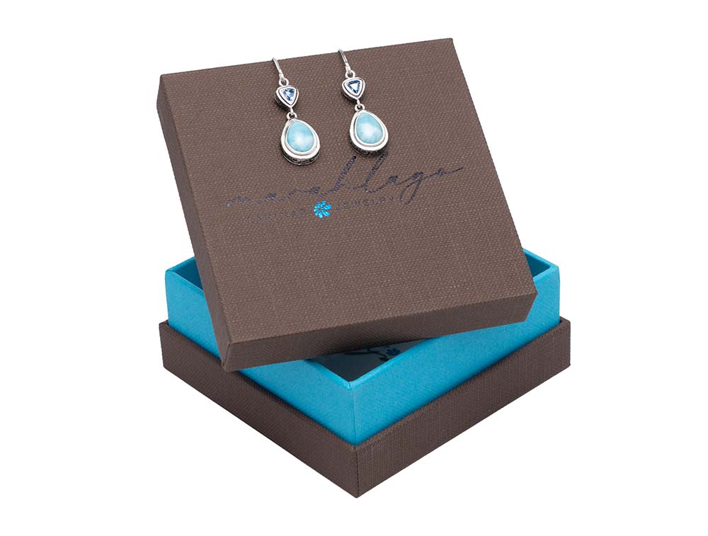 Blue Stone Earrings with spinel and larimar by marahlago.