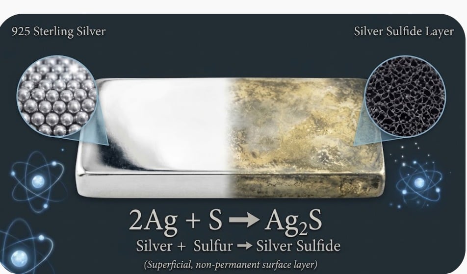Silver sulfide layer