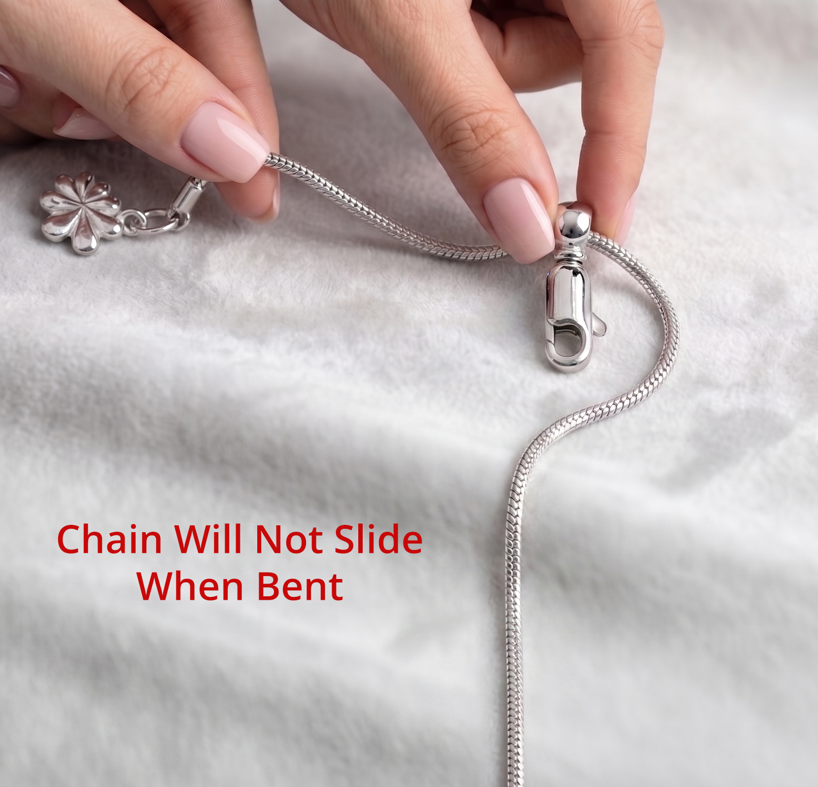 Do not bend the chain while adjusting