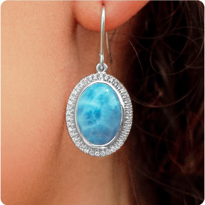 Larimar Earrings