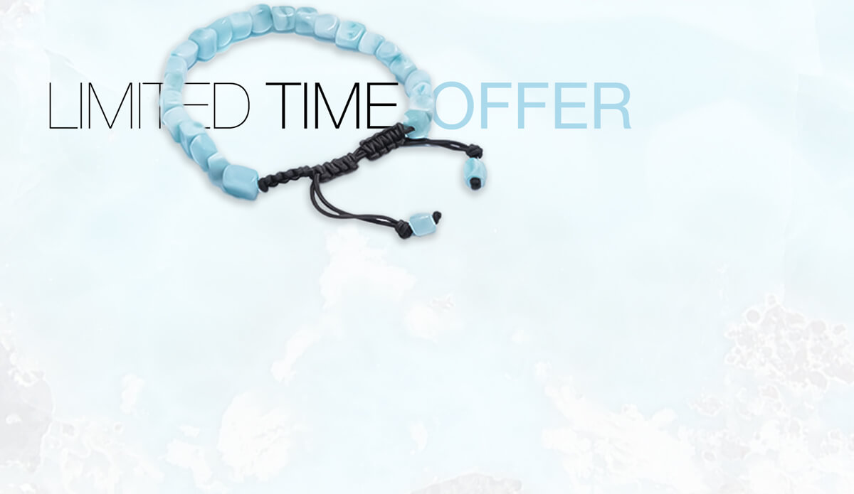 Limited time Offer Free Larimar bracelet