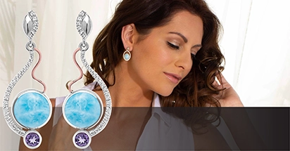 Larimar Earrings