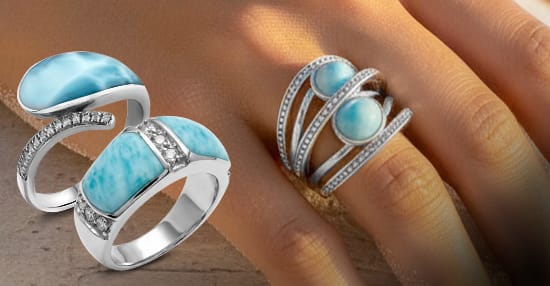 Larimar Rings