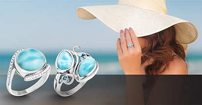 Larimar Rings
