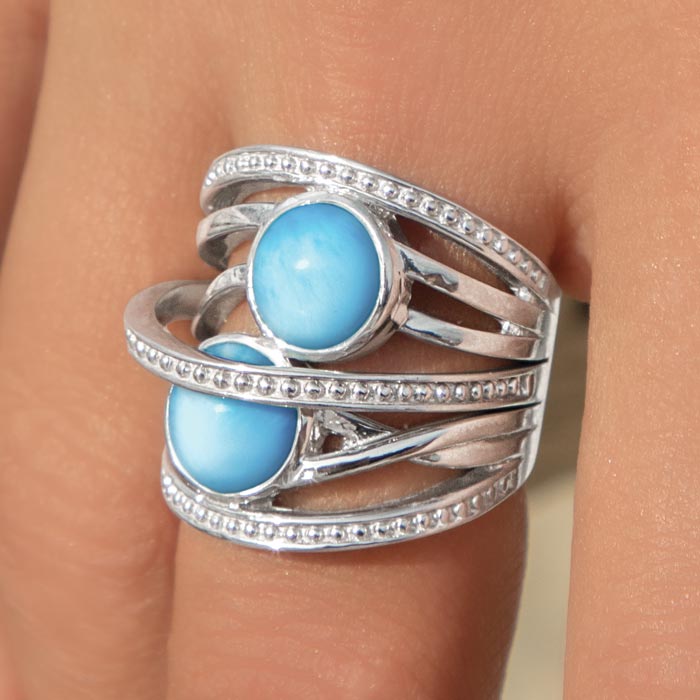 Larimar Rings
