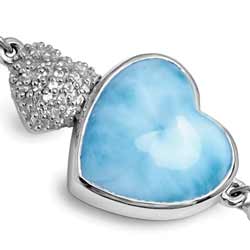 Heart Larimar Jewelry