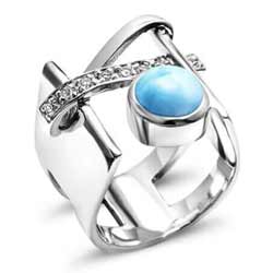 Larimar Jewelry Rings