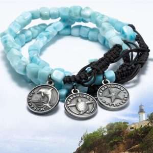 larimar pebble bracelets