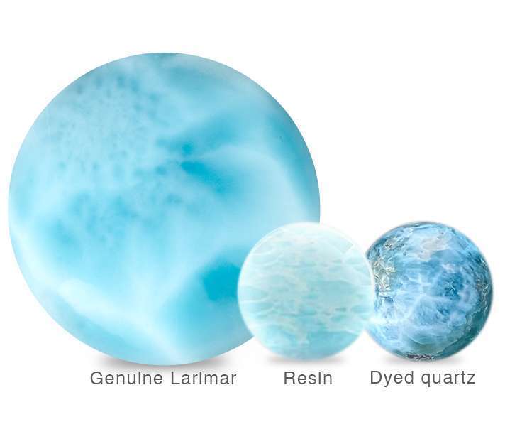 genuine larimar vs fake web