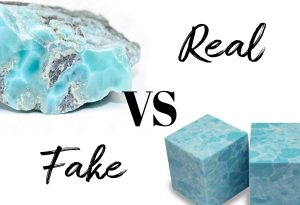 real vs fake larimar; how to tell fake larimar