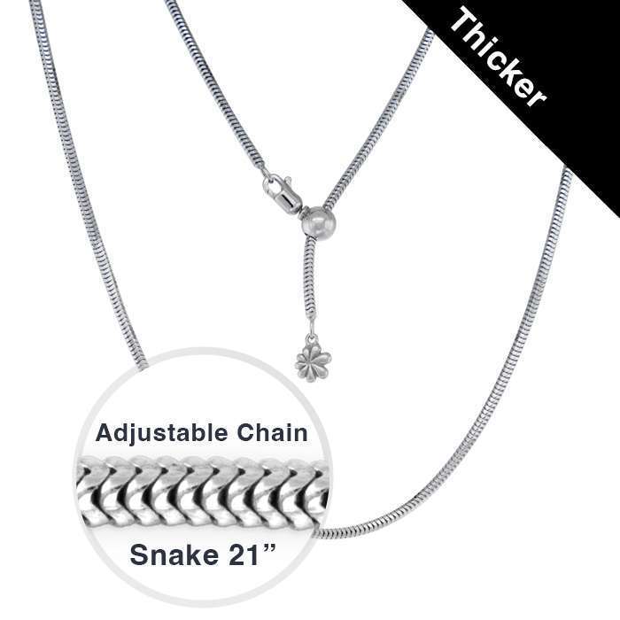 silver chain 26 inch snake thicker