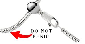 Do not bend silver chain image