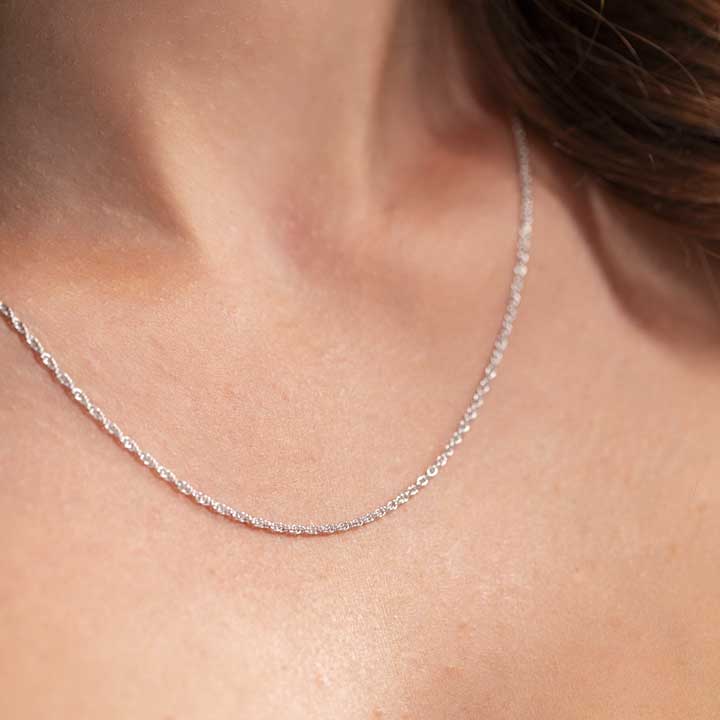 silver rope chain