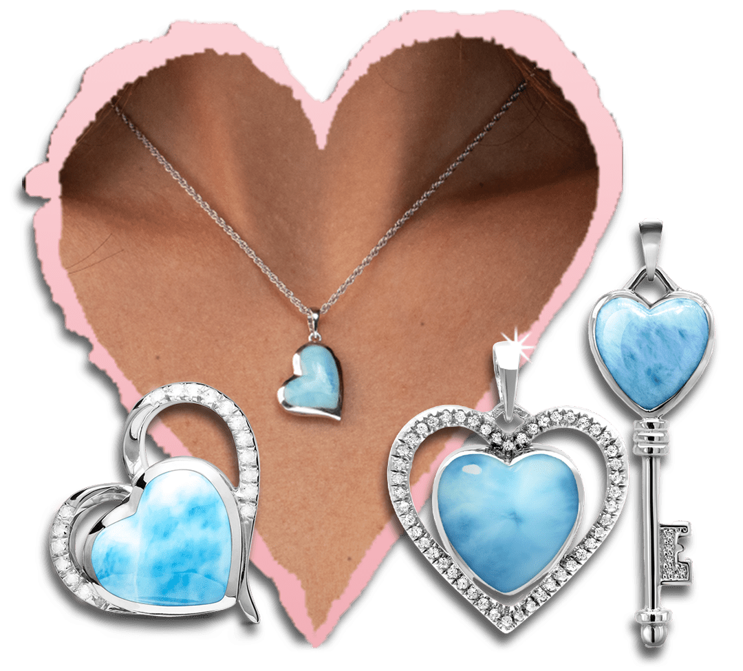 heart jewelry - banner left side
