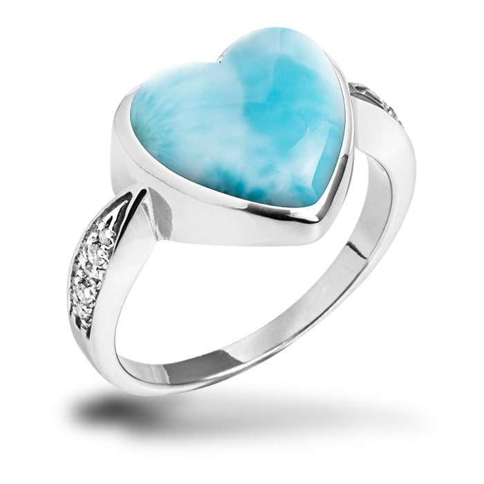 700 heart sapphire ring white