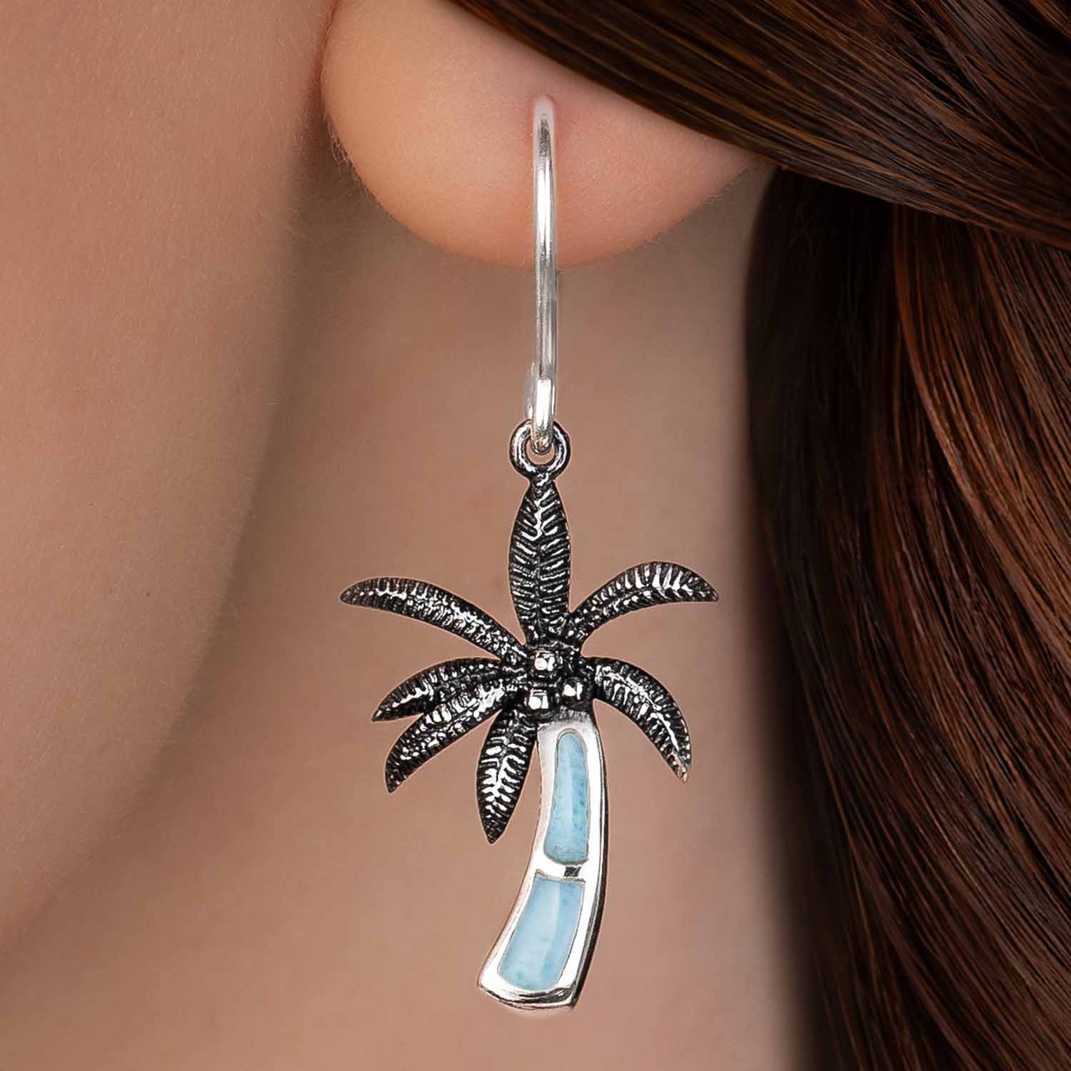 Palm Tree Earrings sterling silver