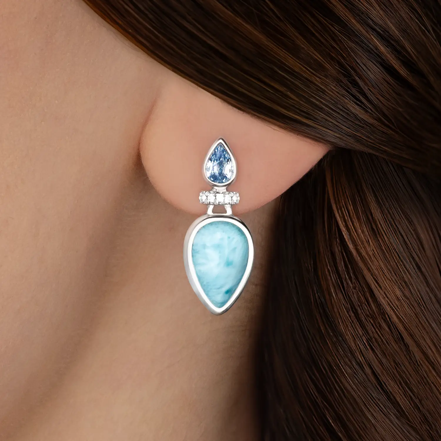 Esme Larimar Earrings