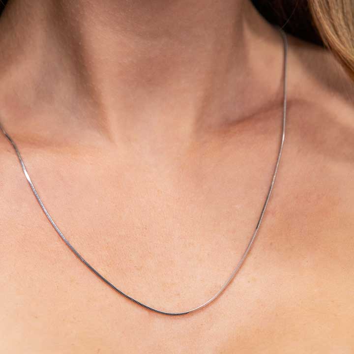 Snake chain in sterling silver