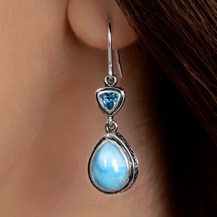 Blue Stone Earrings