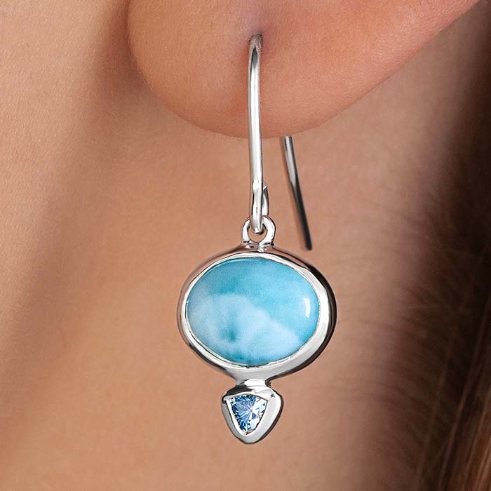 Blue Stone Earrings 