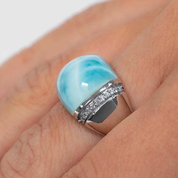 Gemstone Ring in sterling silver