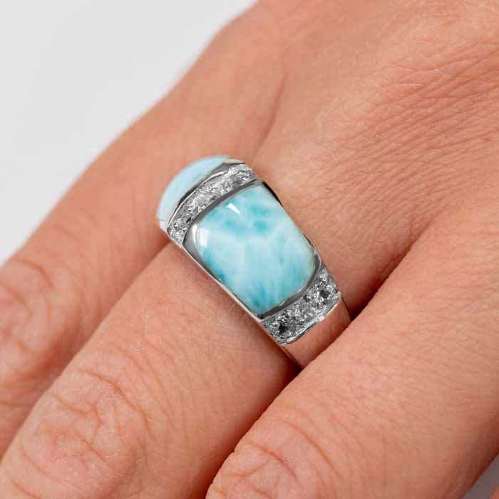 Inlay Ring in Sterling Silver 