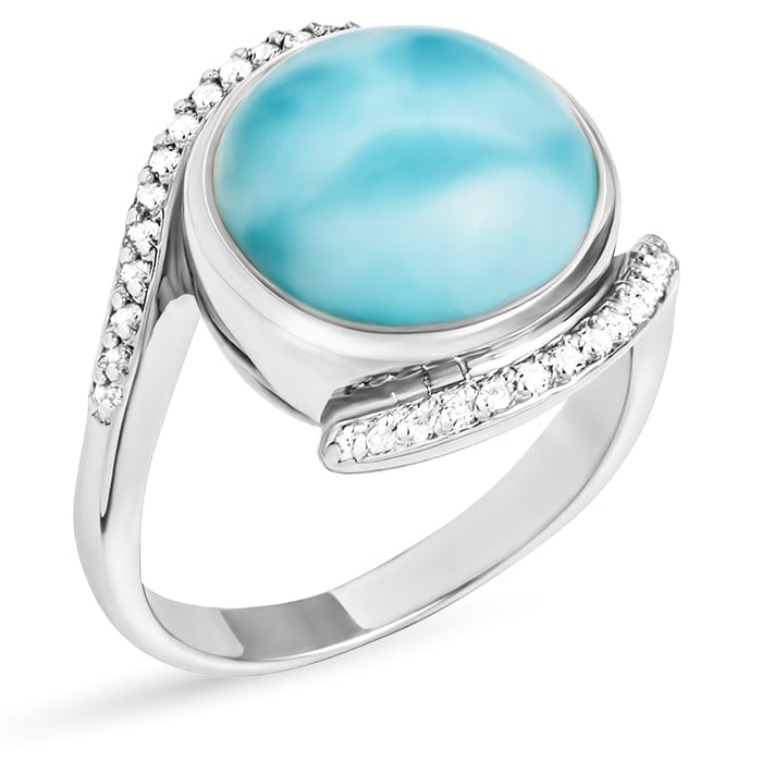 Larimar marahlago Adella Larimar Ring jewelry