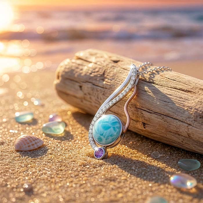 Lyla Larimar Necklace