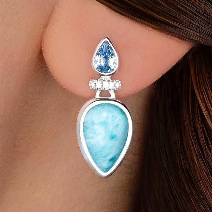 Esme Larimar Earrings