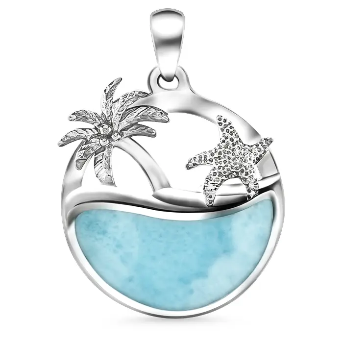 Beachy Necklace with larimar by Marahlago 