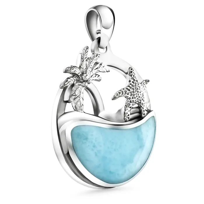 Beachy Necklace with larimar by Marahlago 