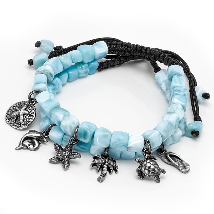 Larimar Charm Bracelets
