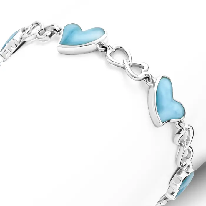Heart Bracelet in sterling silver 