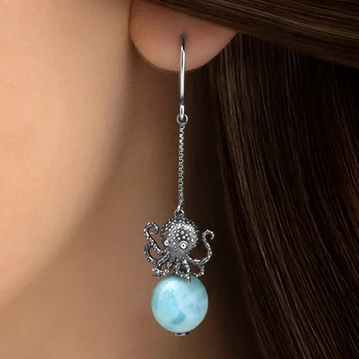 Octopus Dangle Earrings