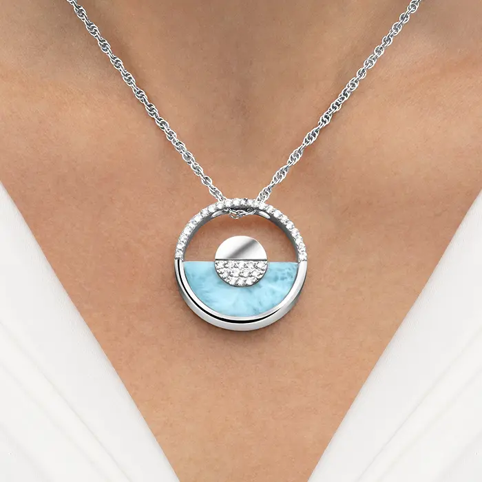 Sunset Necklace in sterling silver