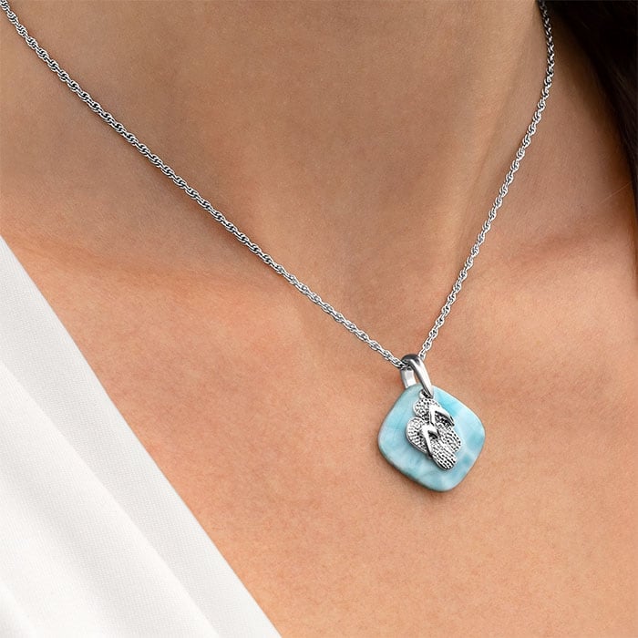 Sandal Necklace in sterling silver by 