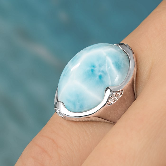 Sterling silver and larimar by marahlago