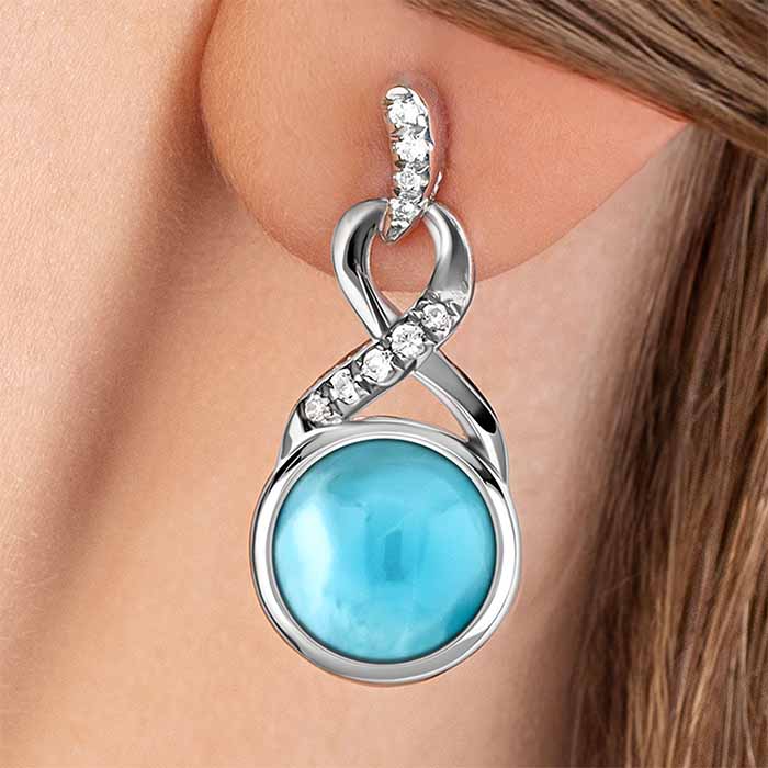 Larimar Earrings, Organa