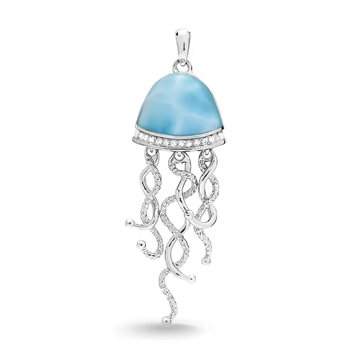 Jellyfish Necklace in sterling silver 