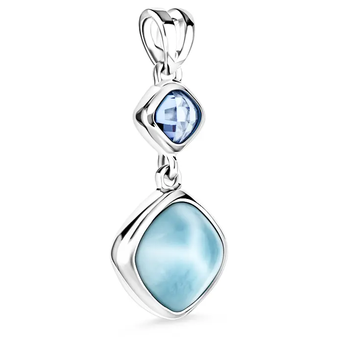 【STONEHENgE】Silver Blue Heart Necklace SC1680〜ネックレス Infinity Necklace Heart-Shaped Blue Topaz Sterling Silver | Kay