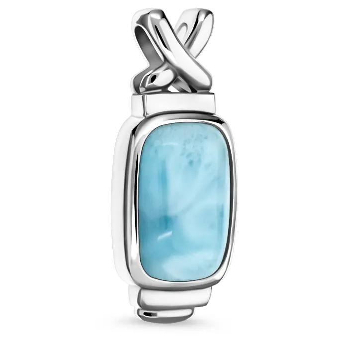 Larimar Rectangle Necklace
