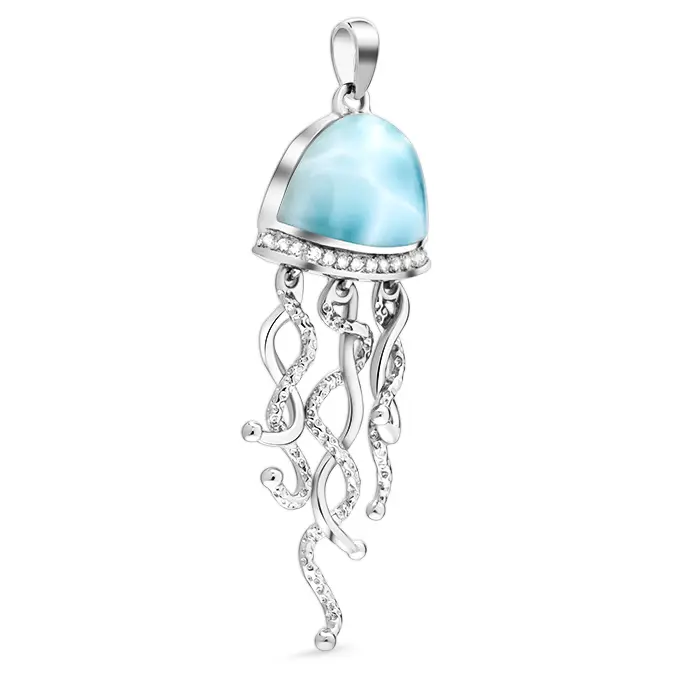 Jellyfish Necklace in sterling silver 