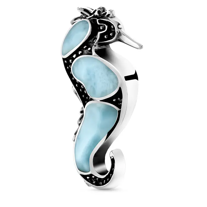 Seahorse Necklace Marahlago Larimar Jewelry