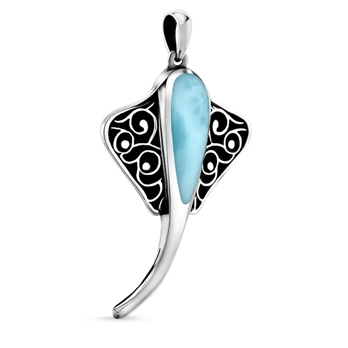 Stingray Necklace in Sterling Silver