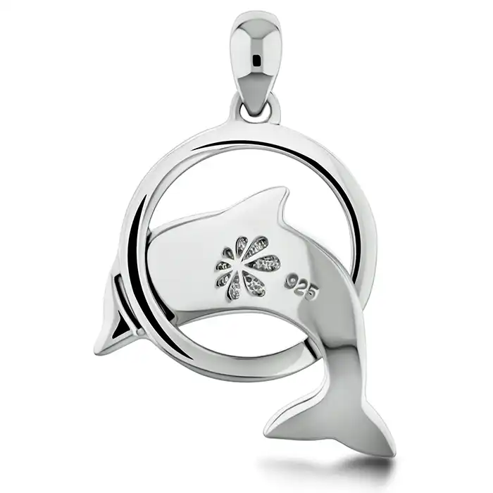 Dolphin Pendant in Sterling Silver