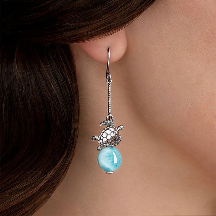 Turtle Dangle Earrings