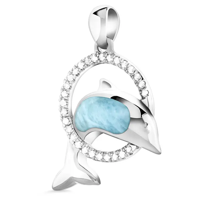 Dolphin Pendant in Sterling Silver