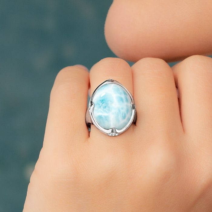 Sterling silver and larimar by marahlago