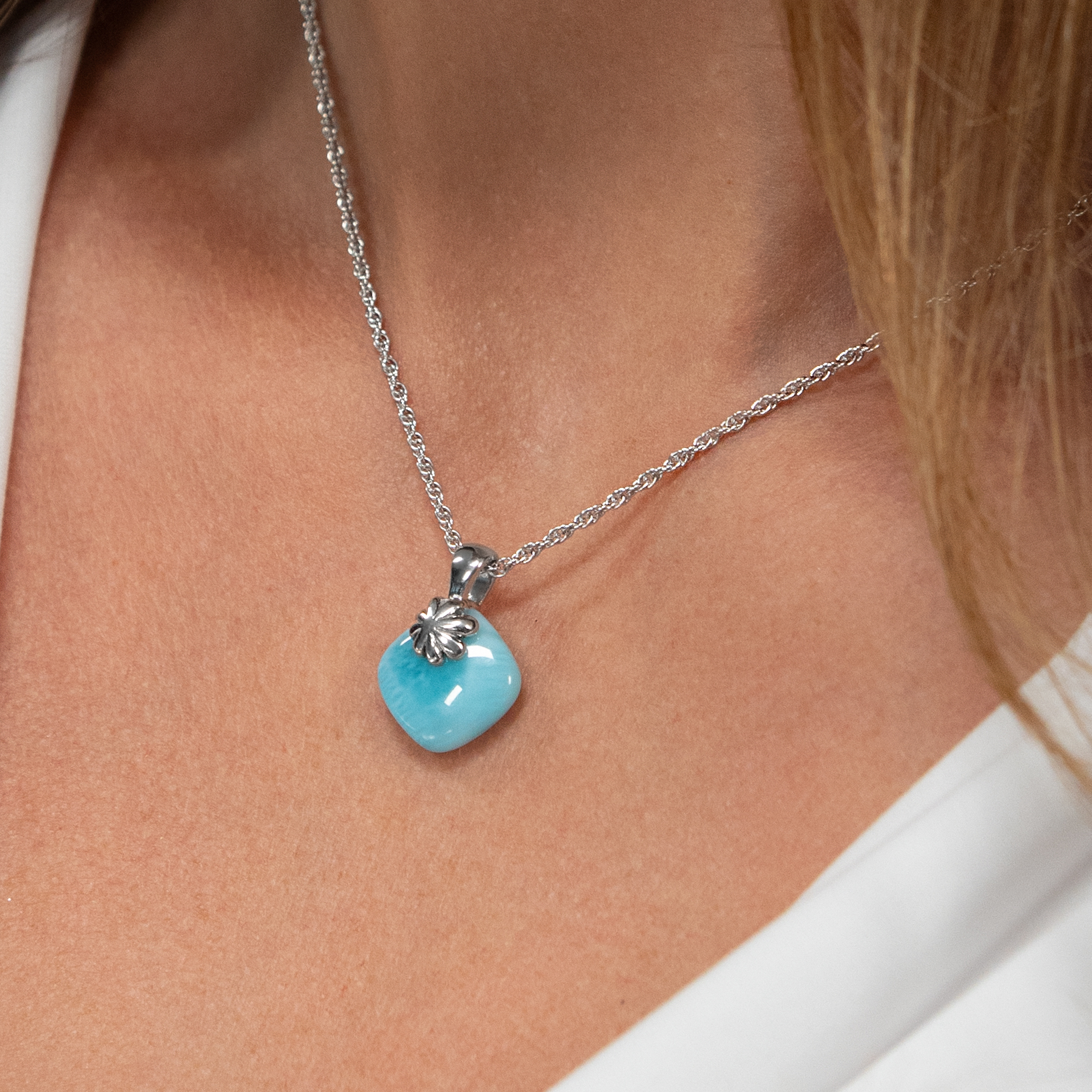 marahlago larimar Abril Larimar Necklace jewelry