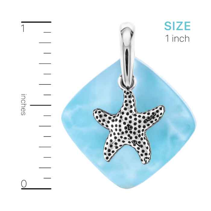 Adalia Starfish Necklace in sterling silver